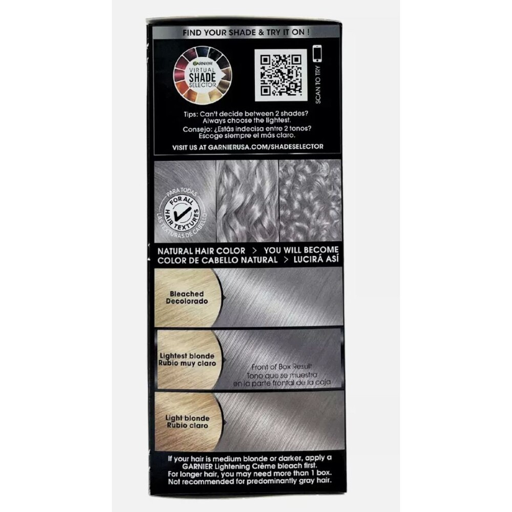 Garnier Olia 10.11 Lightest Silver Blonde Permanent Hair Color No Ammonia *** - Picture 2 of 5